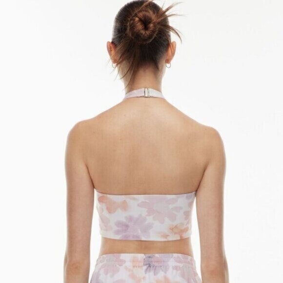 Aritzia Sunday Best Amie Twisted Halter Crop Ponte Tank Size Small - Picture 2 of 6